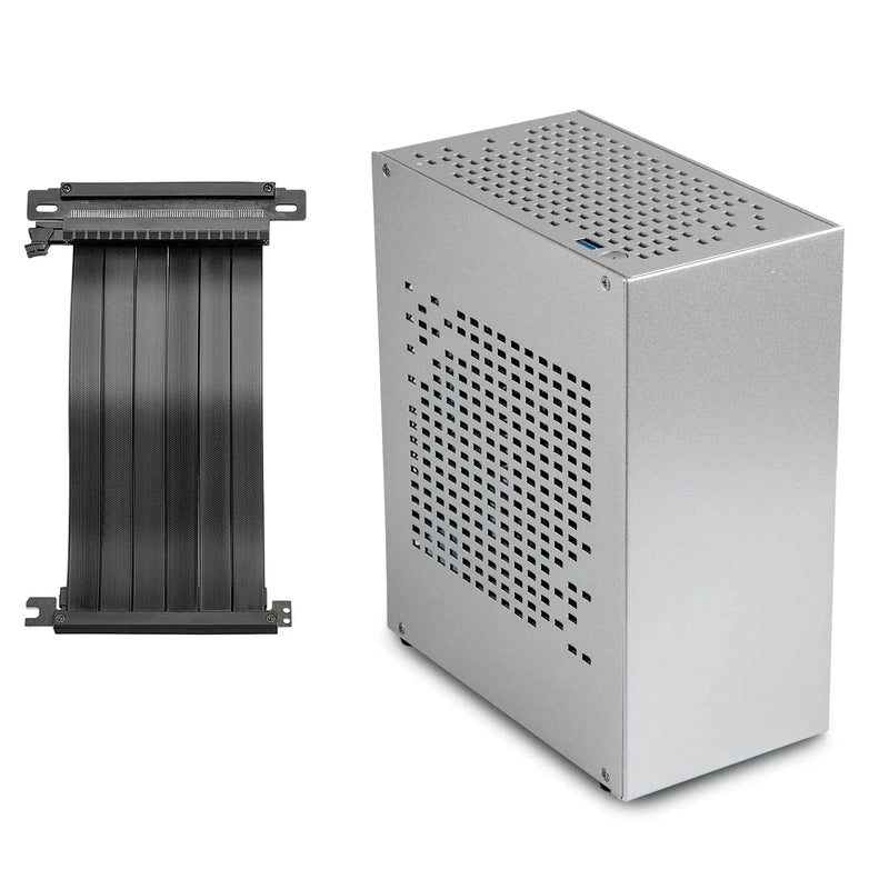 Purilite Select A07 Ultra-Compact Aluminum Mini ITX PC Case with PCIe 3.0 Riser