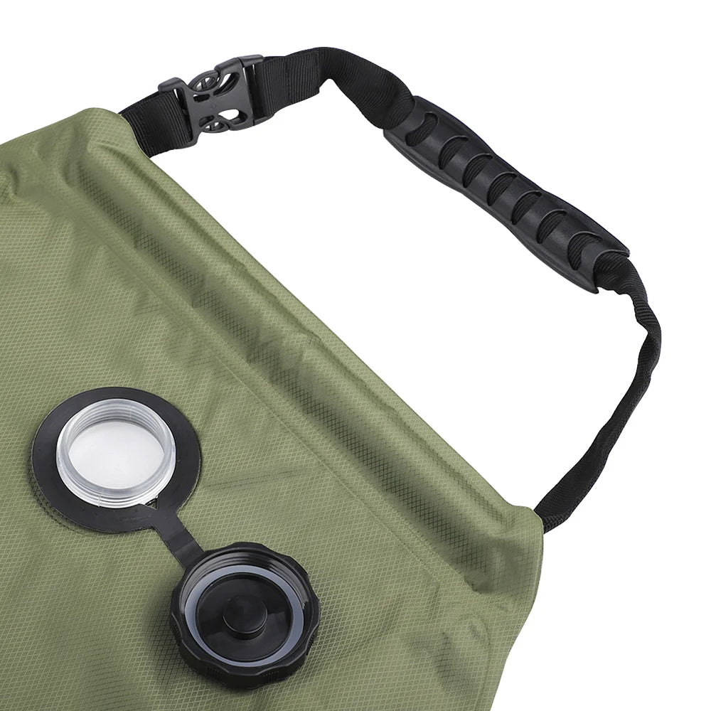 Purilite Select Solar Shower Bag 20L | Portable Outdoor Solar Heated Camping Shower