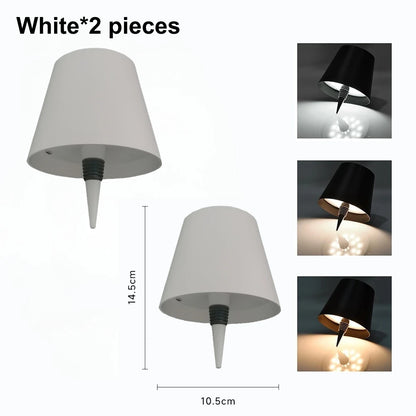 AITHEA Wireless LED Wine Bottle Light Rechargeable Vases Table Lamp Touch Switch Night Light for Cafe Bar Club Restaurant Decor