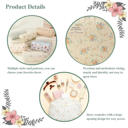 Purilite Select Quilted Cotton Makeup Bag