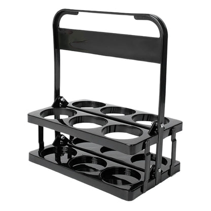 Purilite Select 6 Hole Foldable Beverage Carrier with Handle, Portable Drink Holder for Delivery, Camping, Picnic and Travel - PuriLite