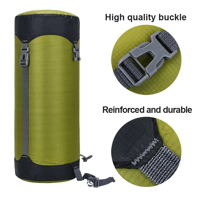 Purilite Select Camping Sleeping Bag Compression Storage Bag | Waterproof Outdoor Gear Organizer for Backpacking, Hiking & Travel