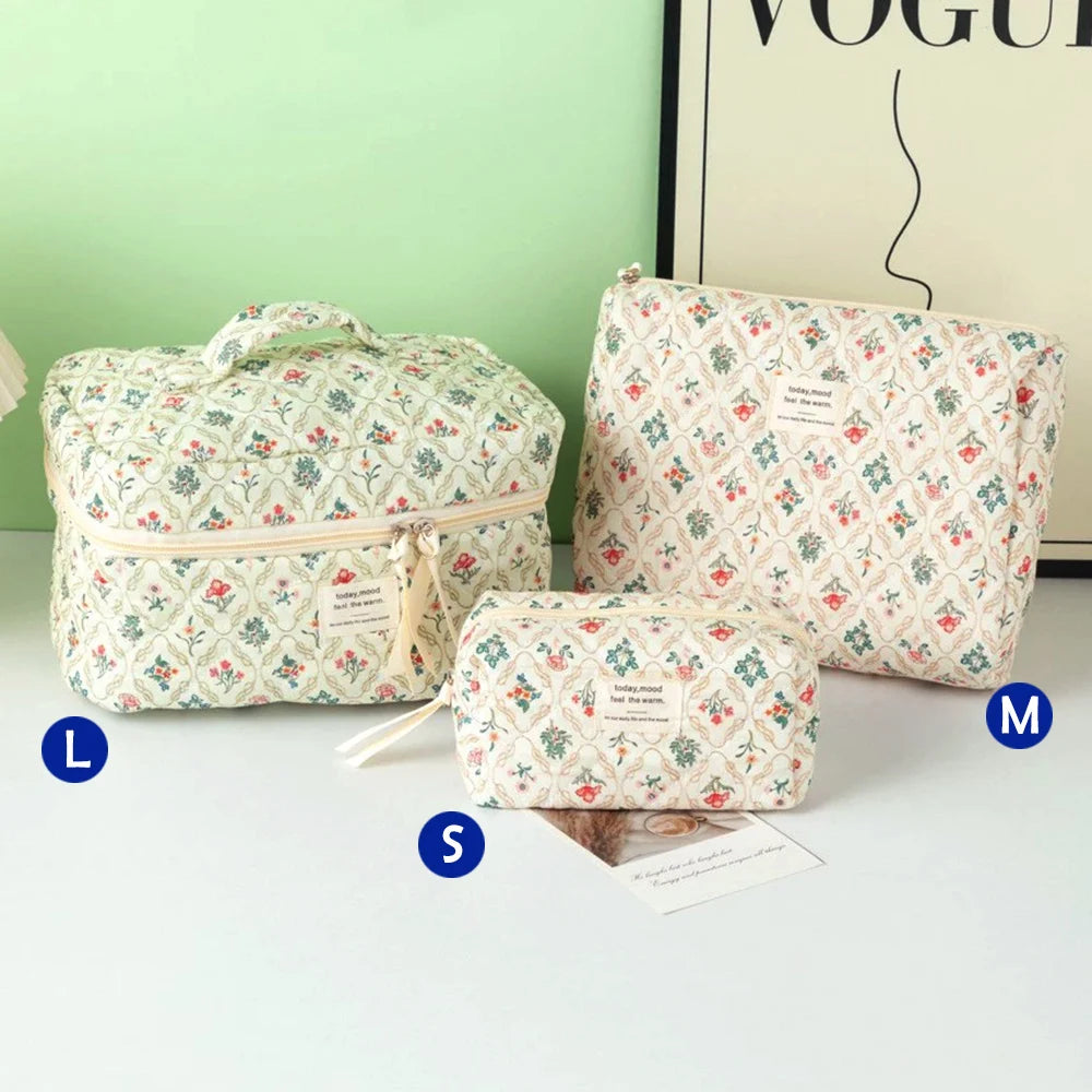 Purilite Select Quilted Cotton Makeup Bag