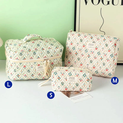 Purilite Select Quilted Cotton Makeup Bag