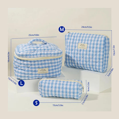 Purilite Select Quilted Cotton Makeup Bag