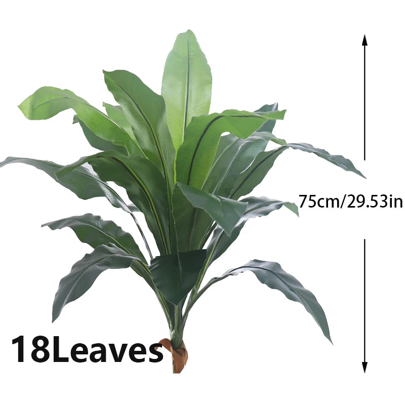 Purilite Select 75CM Artificial Banana Leaf Plant – Real Touch Tropical Palm Tree for Indoor Outdoor Home, Garden, and Event Decor - PuriLite