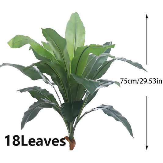Purilite Select 75CM Artificial Banana Leaf Plant – Real Touch Tropical Palm Tree for Indoor Outdoor Home, Garden, and Event Decor - PuriLite