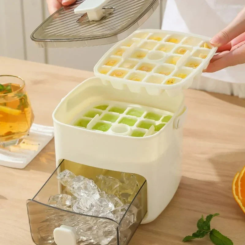 Purilite Select 48-Grid Ice Cube Mold Reusable Plastic Ice Tray with Easy-Release Design for Home Use - PuriLite