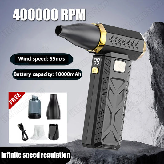 Purilite Select – 400000RPM Mini Turbo Jet Fan | 10000mAh Rechargeable Air Blower &amp; Dust Cleaner