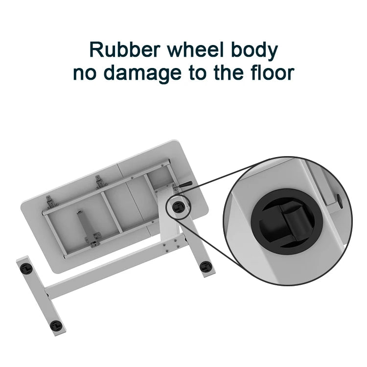 Purilite Select | Small Standing Desk | Adjustable Height | Mobile Laptop Table | Rolling Stand Up Desk | Computer Workstations