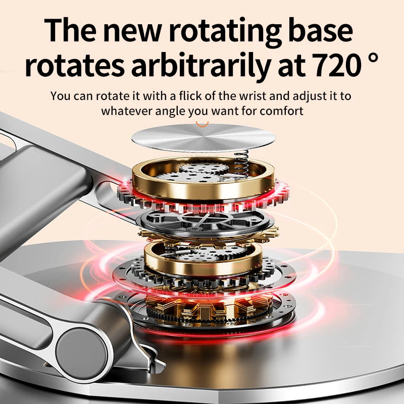 Laptop Stand 360° Rotatable Notebook Holder Liftable Desk Riser Stand Aluminum Alloy Stand Compatible With 9.7-17.3 Inch Laptops - PuriLite