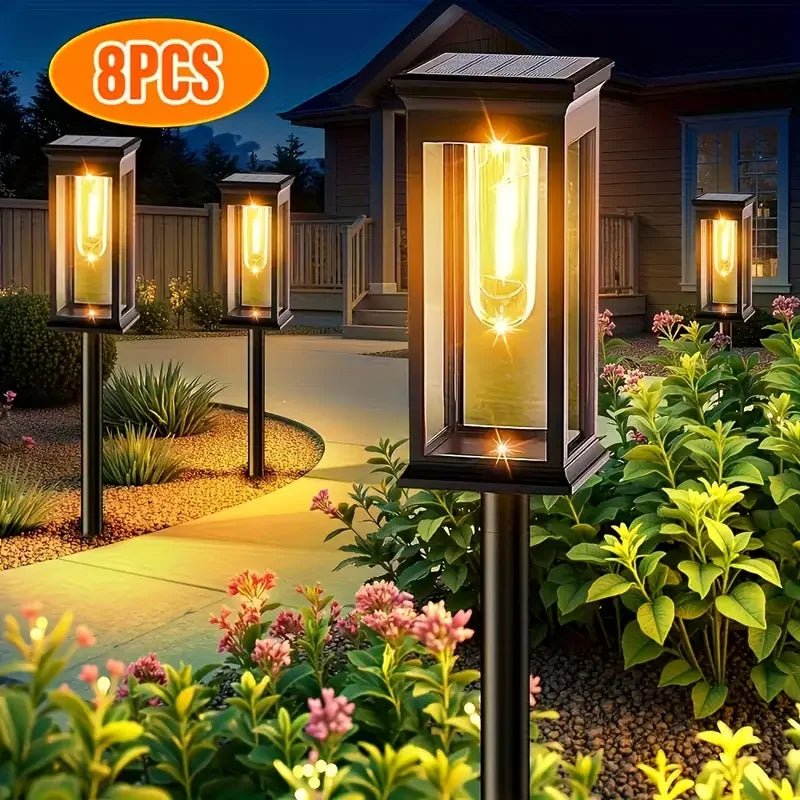 Purilite Select Solar Garden Pathway Lights Outdoor Waterproof Landscape Lawn Lights with Automatic On/Off