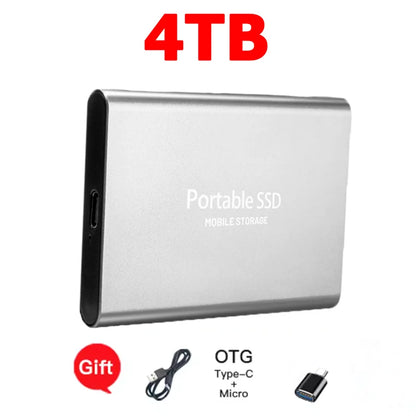 Purilite Select 16TB Portable SSD USB-C External Solid State Drive | High-Speed USB 3.1 Storage Drive for Laptop, Desktop, Mac & Android File Backup