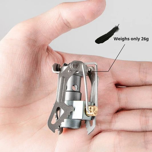 Purilite Select Portable Titanium Camping Gas Stove 2700W Ultra-Light Folding Backpacking Stove for Hiking, Camping & Outdoor Cooking