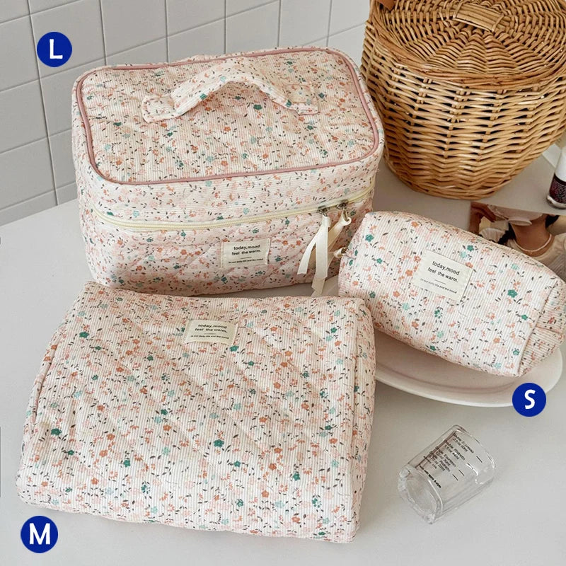Purilite Select Quilted Cotton Makeup Bag