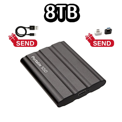 Purilite Select Portable External SSD USB 3.1 Type-C High-Speed Solid State Drive 1TB, 2TB, 4TB, 8TB, 12TB, 16TB, 32TB, 64TB & 128TB for Laptop, Desktop, Windows, macOS & Android