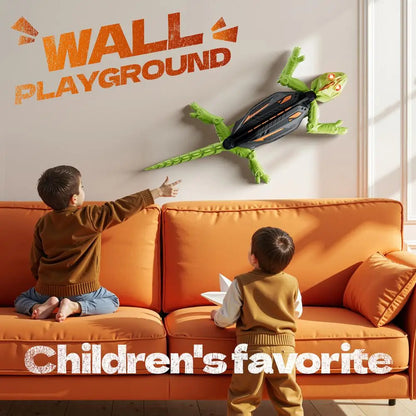 Purilite Select Wall Climbing RC Gecko Toy | Remote Control Crawling Lizard with LED Eyes for Kids
