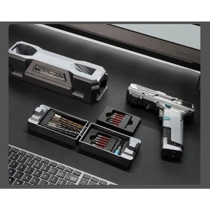 Mecha Universe Electric Screwdriver, Trendy Toy E-sports Desktop Ornament, Cool Electric Drill for Gaming Desk Decoration - PuriLite