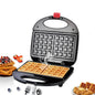 750W Nonstick Electric Waffle Maker Cooking Kitchen Appliances Non-stick Iron Pan Breakfast Waffles Machine Sandwich Maker Press - PuriLite