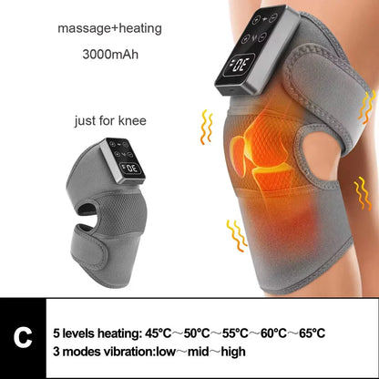 Purilite Select™ Electric Heated Vibration Knee Massage Pad