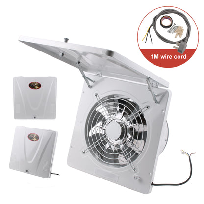 Purilite Select 10 Inch Wall Mounted Exhaust Fan 220V Powerful Kitchen Ventilation Fan with Variable Speed Air Extractor for Smoke and Fumes - PuriLite