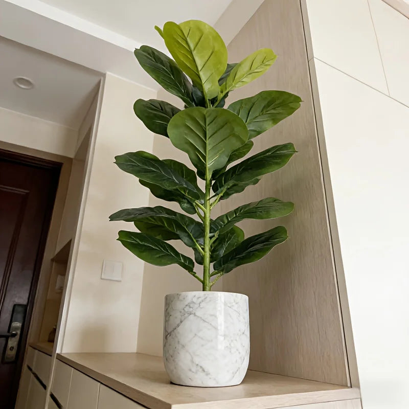 Purilite Select 85CM Artificial Ficus Lyrata Tree – Faux Fiddle Leaf Plant with 23 Leaves for Indoor Home, Office, Cafe, and Event Decor - PuriLite