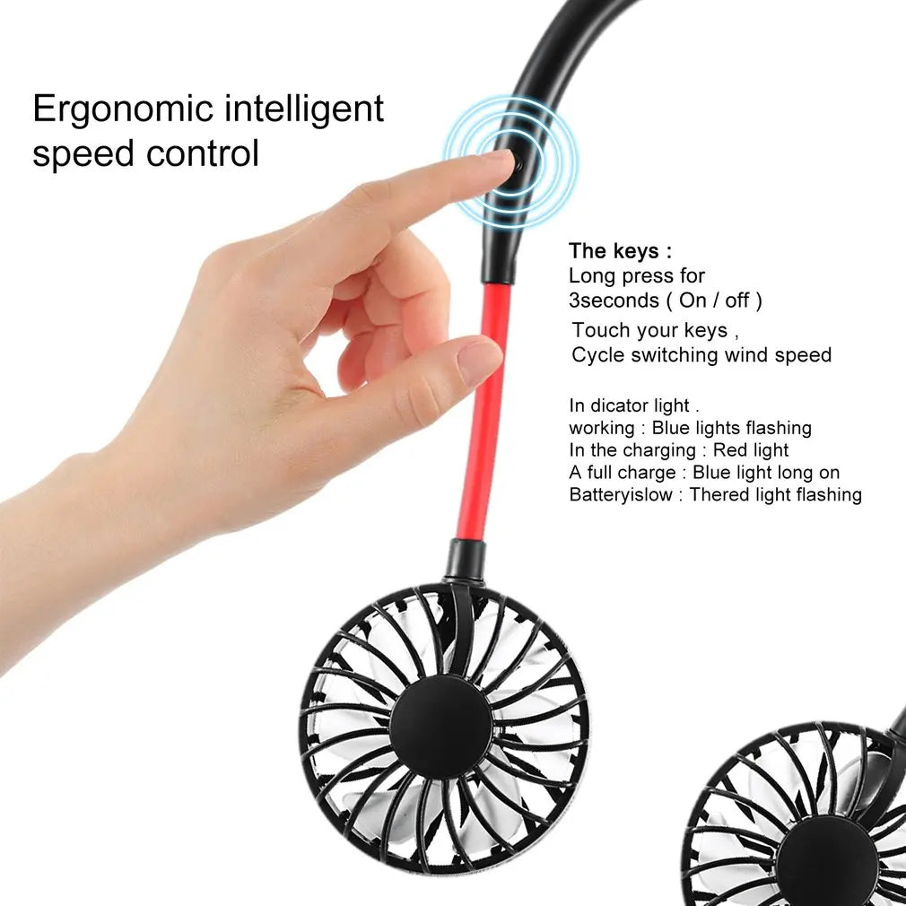 Purilite Select USB Charging Lazy Neck Fan