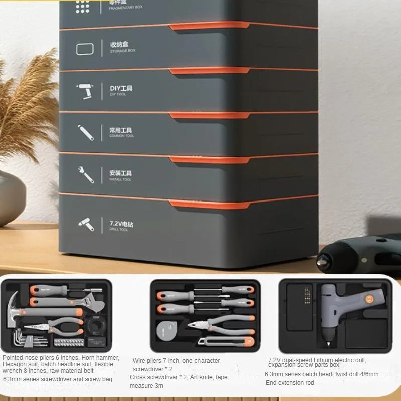🔧 Purilite Select™ 108-Piece Household Hand Tool Set
