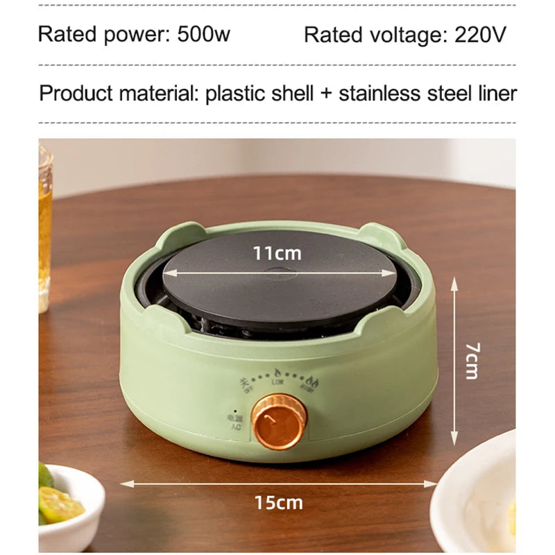 110V/220V Multifunctional Electric Pottery Stove Hot Plate 500W Tea Brewer Water Boiler Coffee Moka Heating Furnace Stew Cooker - PuriLite