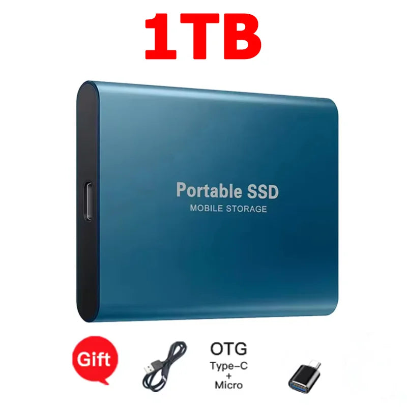Purilite Select 16TB Portable SSD USB-C External Solid State Drive | High-Speed USB 3.1 Storage Drive for Laptop, Desktop, Mac & Android File Backup
