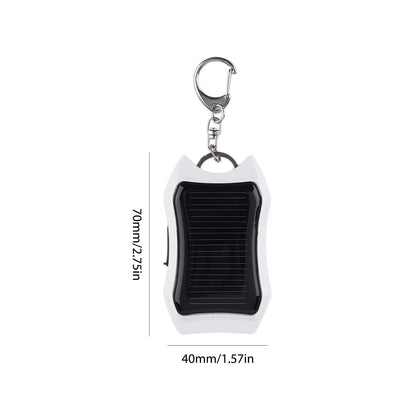 Keychain Cell Phone Backup Power Bank Universal Solar 950mAH Pocket Chargers with 3 LED Light Charging Equipment for Most Device
