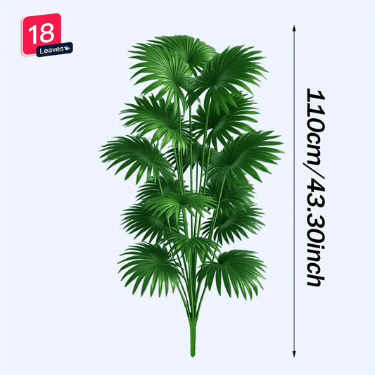 Purilite Select 43.3-Inch Artificial Palm Tree – Large Faux Tropical Plant for Indoor Outdoor Home and Event Decor (No Pot) - PuriLite