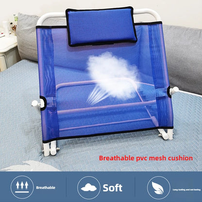 Purilite Select Adjustable Elderly Care Bed Backrest – Foldable Iron Support Frame with 5-Level Recline, PU Foam Cushion for Paralysis & Disabled Care - PuriLite