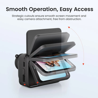 Purilite Select Silicone Protective Case – Anti-Loss Strap Go Ultra Protective Case with Detachable Lens Cap – Full Body  Shockproof Camera Cover