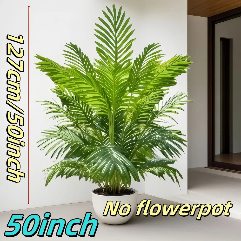 Purilite Select 50-Inch Artificial Palm Tree – Realistic Large Faux Tropical Plant for Indoor Outdoor Home, Garden, and Event Decor - PuriLite