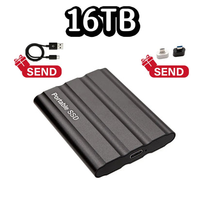 Purilite Select Portable External SSD USB 3.1 Type-C High-Speed Solid State Drive 1TB, 2TB, 4TB, 8TB, 12TB, 16TB, 32TB, 64TB & 128TB for Laptop, Desktop, Windows, macOS & Android