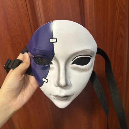 Purilite Select Sally Face Cosplay Full-Face Mask – Unisex Terror Mask for Carnival, Halloween, and Roleplay Events
