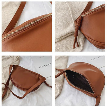 Purilite Women’s Fashion PU Leather Chest & Waist Bag