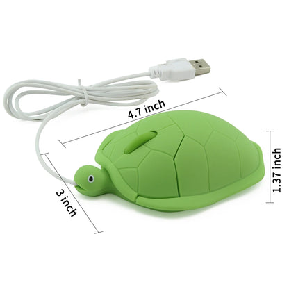Purilite Select Wireless 2.4G Turtle Mouse – Cute Creative Portable Anti-Slip Optical Mouse for Kids & Office Use | 1600 DPI Plug & Play