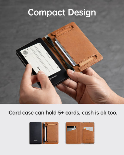 Purilite Select 5000mAh Wallet Power Bank – PD 20W Slim Portable Charger with Built-in USB-C &amp; Lightning Cables