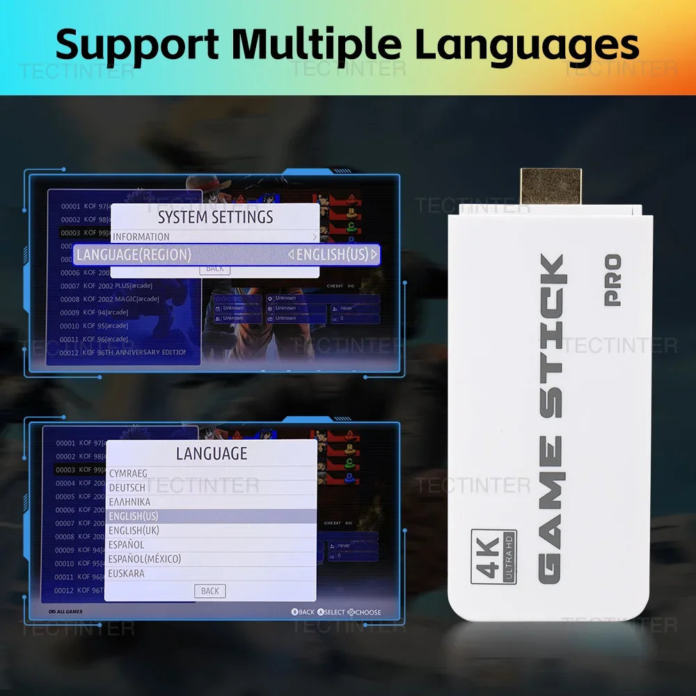 Purilite Select – Retro 4K Wireless Game Console