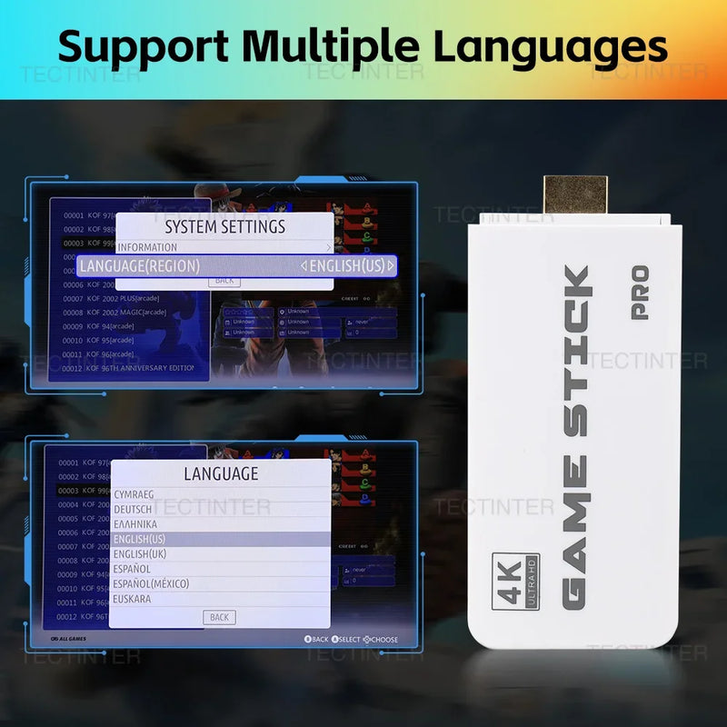 Purilite Select – Retro 4K Wireless Game Console