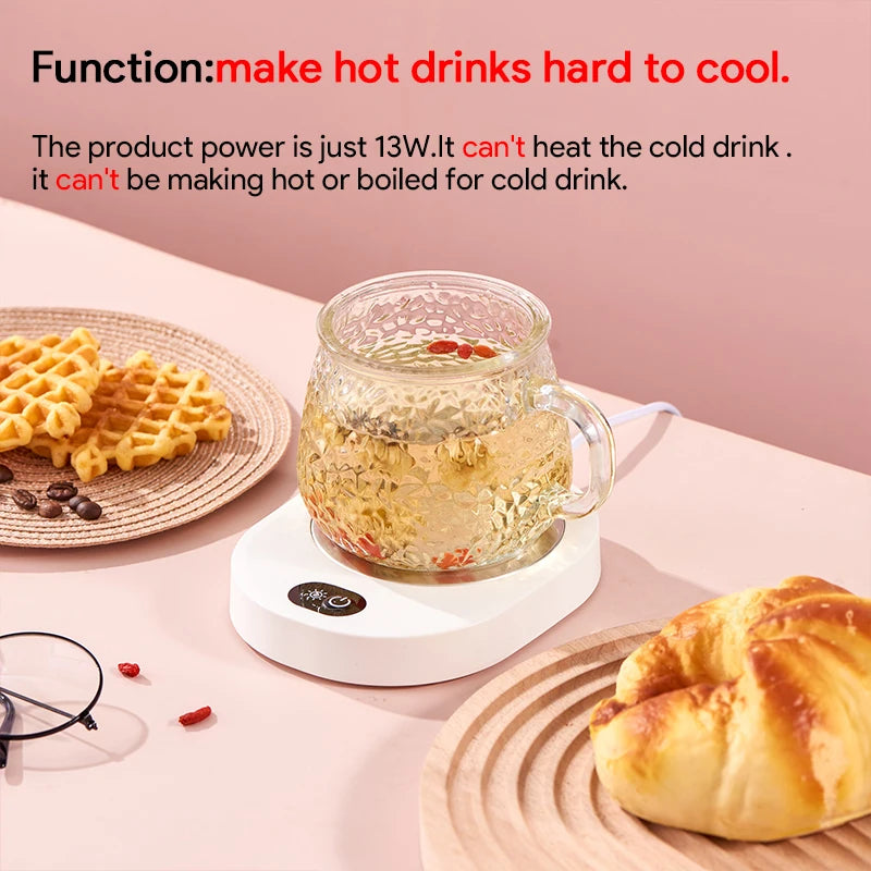 Cup Warmer Thermostatic Temperature for Coffee Milk Tea Water DC 5V USB Heating Pad Mug Heater  For Home Office Desk - PuriLite
