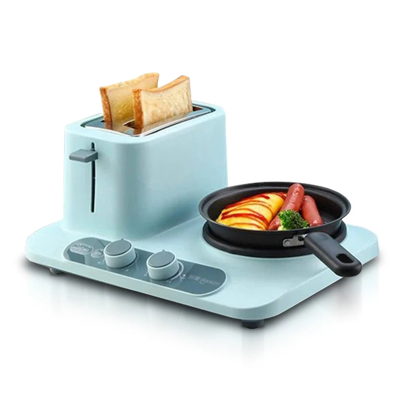 Purilite Select 4-in-1 Multifunctional 2-Slice Sandwich Toaster – Adjustable Browning, Non-Stick Plates, Waffle Maker, Grill & Sandwich Press for Compact Kitchens