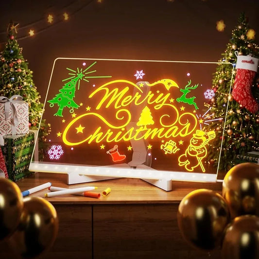 Purilite Select – Creative LED Note Board Night Light USB Rewritable Message Board with Warm Soft Light