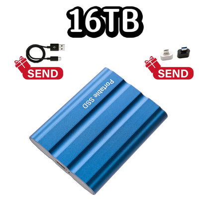Purilite Select Portable External SSD USB 3.1 Type-C High-Speed Solid State Drive 1TB, 2TB, 4TB, 8TB, 12TB, 16TB, 32TB, 64TB & 128TB for Laptop, Desktop, Windows, macOS & Android
