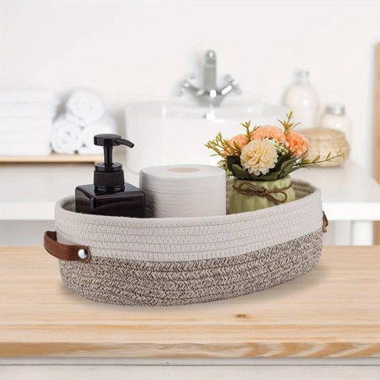 Purilite Select Oval Woven Bathroom Storage Basket