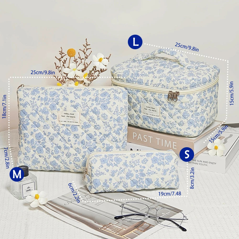 Purilite Select Quilted Cotton Makeup Bag