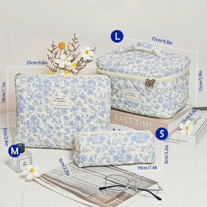 Purilite Select Quilted Cotton Makeup Bag