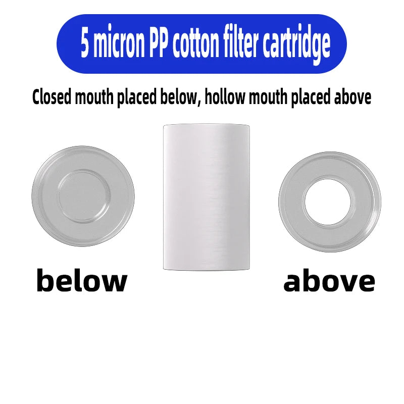 Purilite Select™ Universal PP Cotton Shower Filter – Cleaner Water for Better Skin &amp; Hair